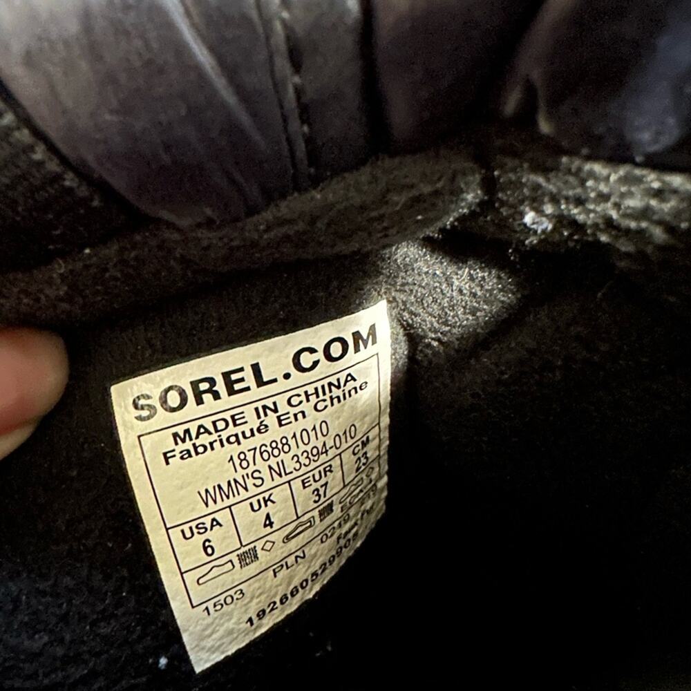 Sorel Out N About Puffy Mid Boot Black 6 NWOB - Picture 8 of 8